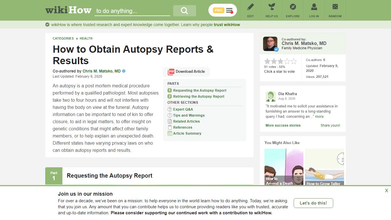 How to Obtain Autopsy Reports & Results: 6 Steps (with ...